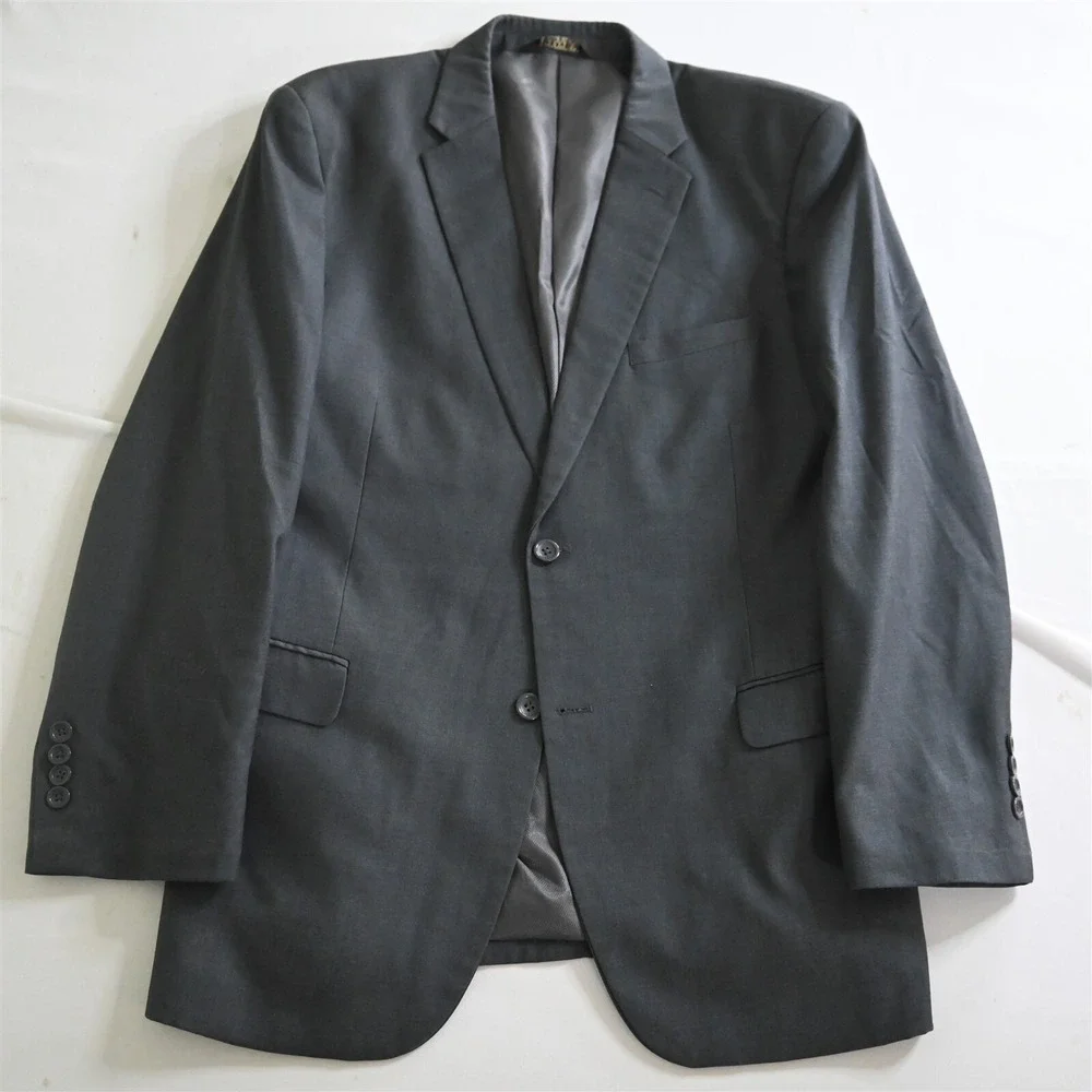 Caravelli 46R 36x30 Gray Oxford Super 150s Mens‎ Jacket Pants Suit